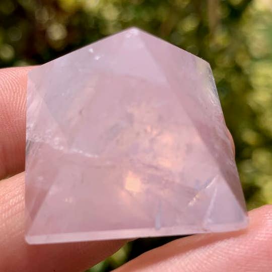 Rose Quartz Pyramid for wholesale by Copper Moon Crystals