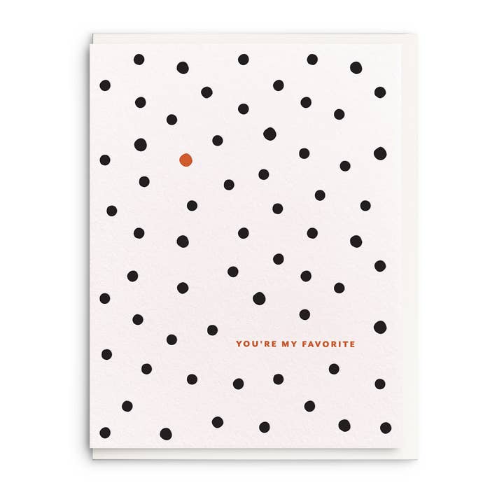 Favoriet - Letterpress Friendship Card voor wholesale door Dahlia Press