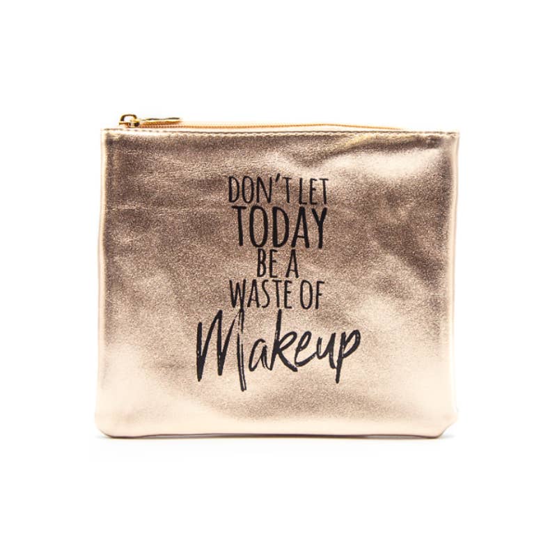 Gold Wisdom Makeup Cosmetic Bag for wholesale on Faire