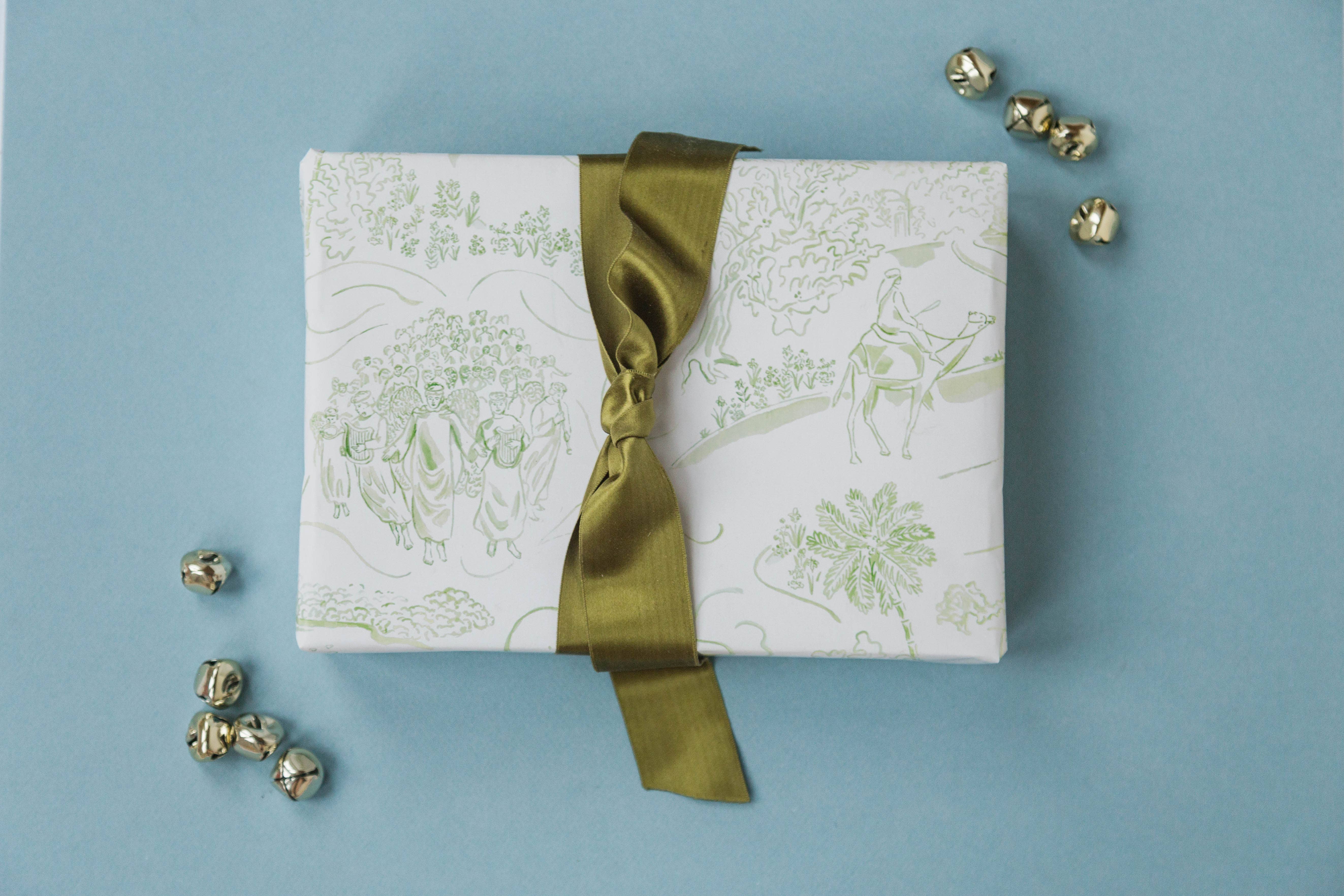 The Illustrated Life – Großhandel Geschenkpapierrolle – Nativity Toile Geschenkpapier1