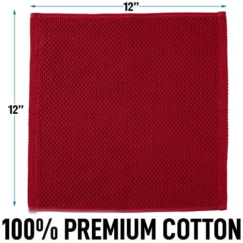 Zulay Kitchen - Wholesale Dishcloth - Waffle Weave Dish Towels – 12"x12" 6-Pack44