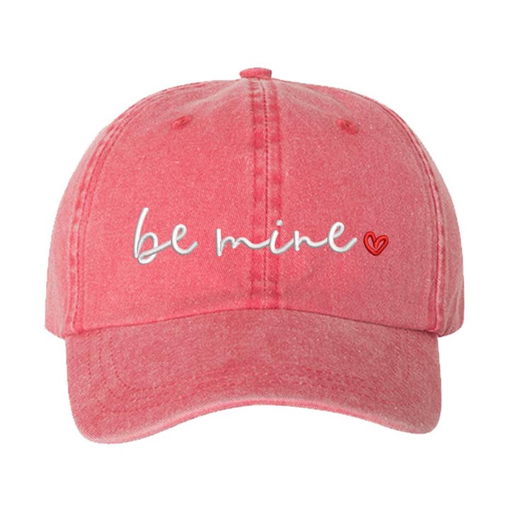 Be Mine Washed Unisex Baseball Hat for wholesale by DSY Lifestyle