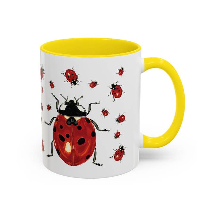 Blue Cava - Wholesale Coffee Mug - Ladybug Two Tone Ceramic Mug (11oz & 15oz)26