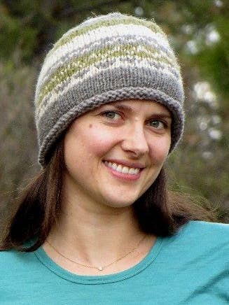Hemp + Wool Knit Roll Hat, fleece lined for wholesale by Ganesh Himal Trading
