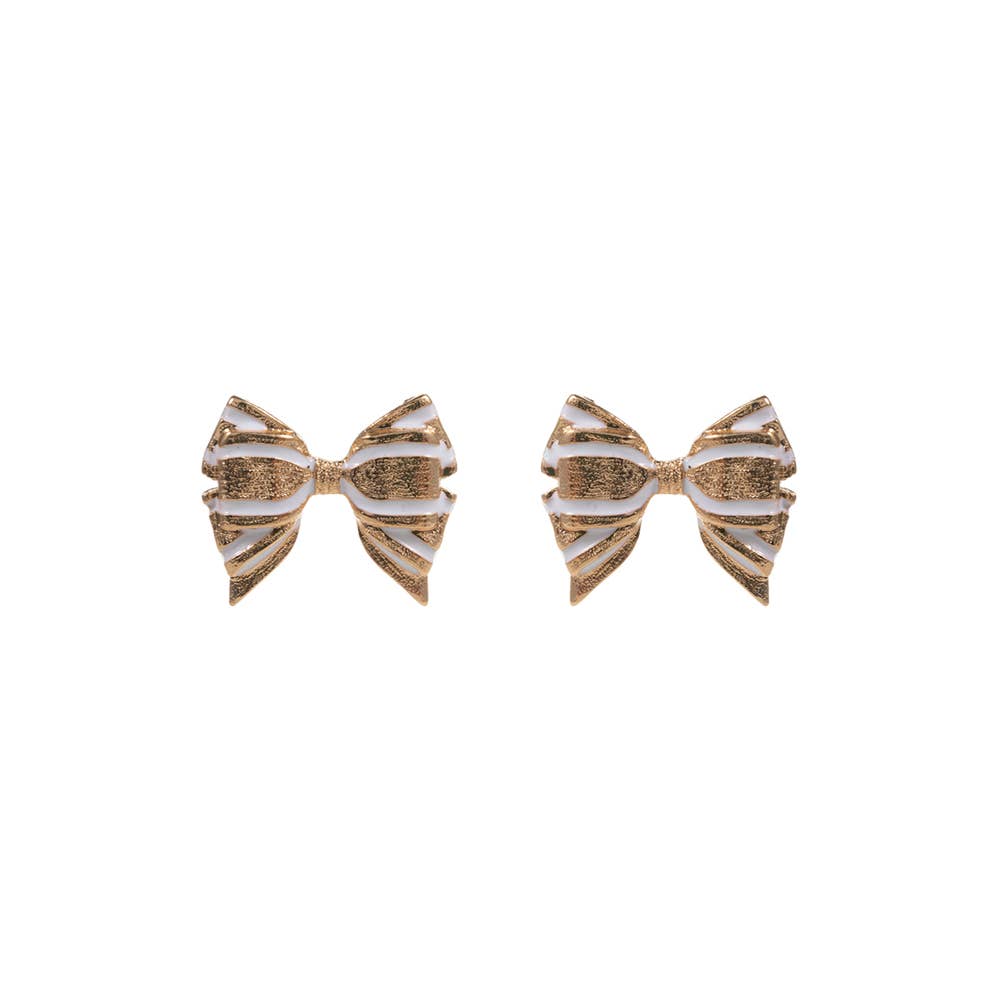 JOIA ACCESSORIES - Wholesale Stud/Post Earrings - BOW SHAPED POST EARRING, C2E 32082