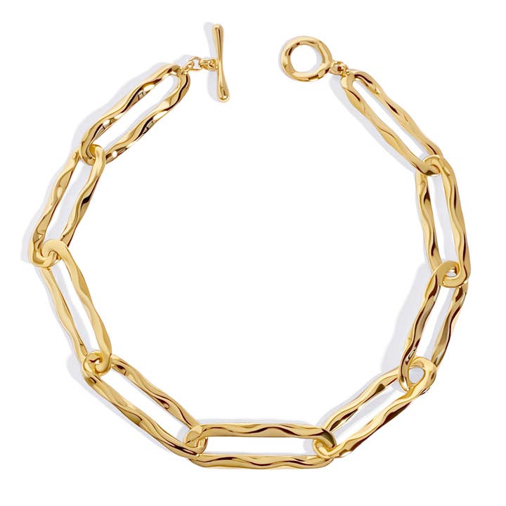 Colar Mira Chainlink - Ouro por atacado de BIKO