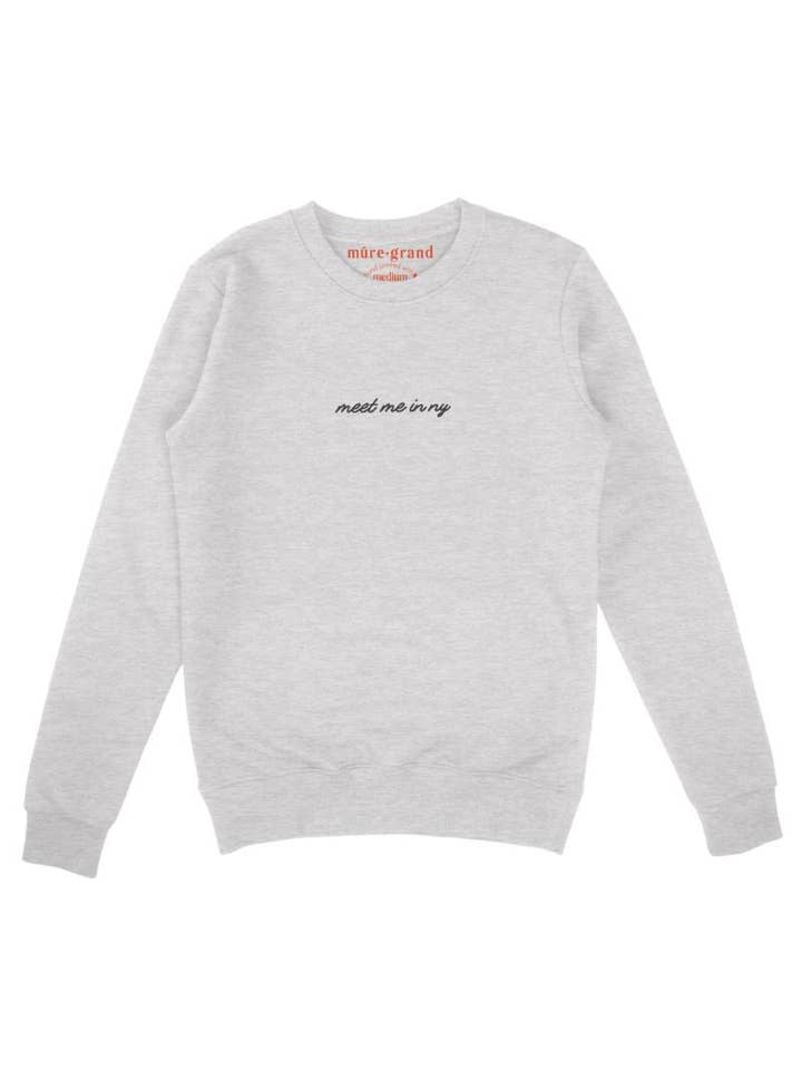 Mure and Grand - Wholesale Sweatshirt - Women's - Meet Me in NY Embroidered Sweatshirt