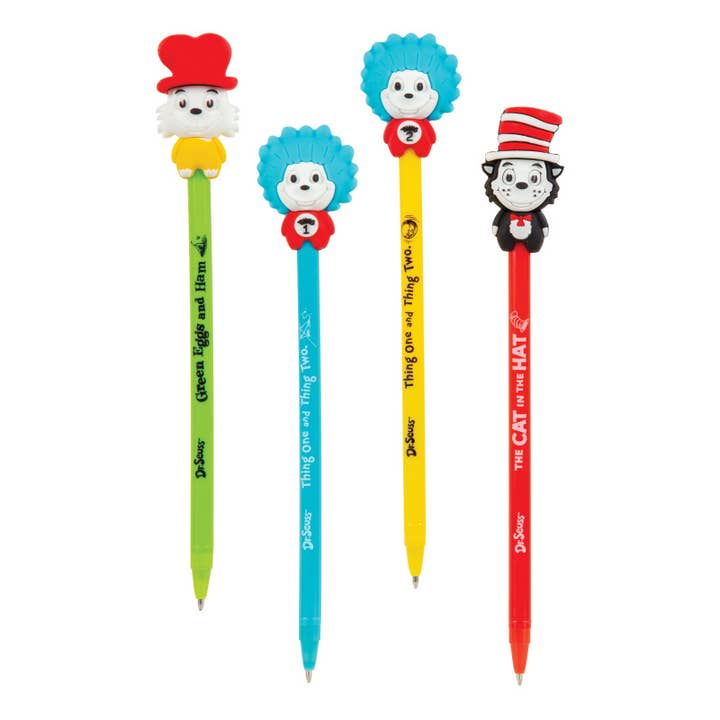 Geddes - Wholesale Pen - Dr Seuss 3d Character Pen 12/display