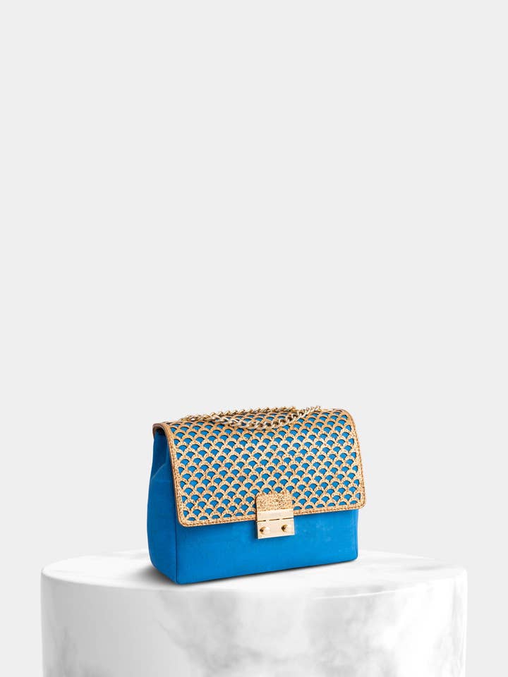 Ocean Cork Crossbody-väska Ocean och Guld Flik för wholesale av StudioCork