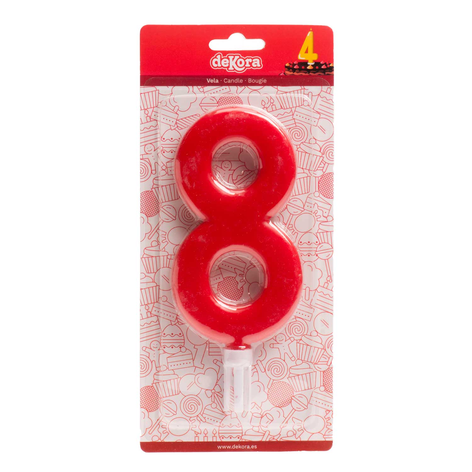red Giant birthday candle for cakes, 15 cm for wholesale on Faire33