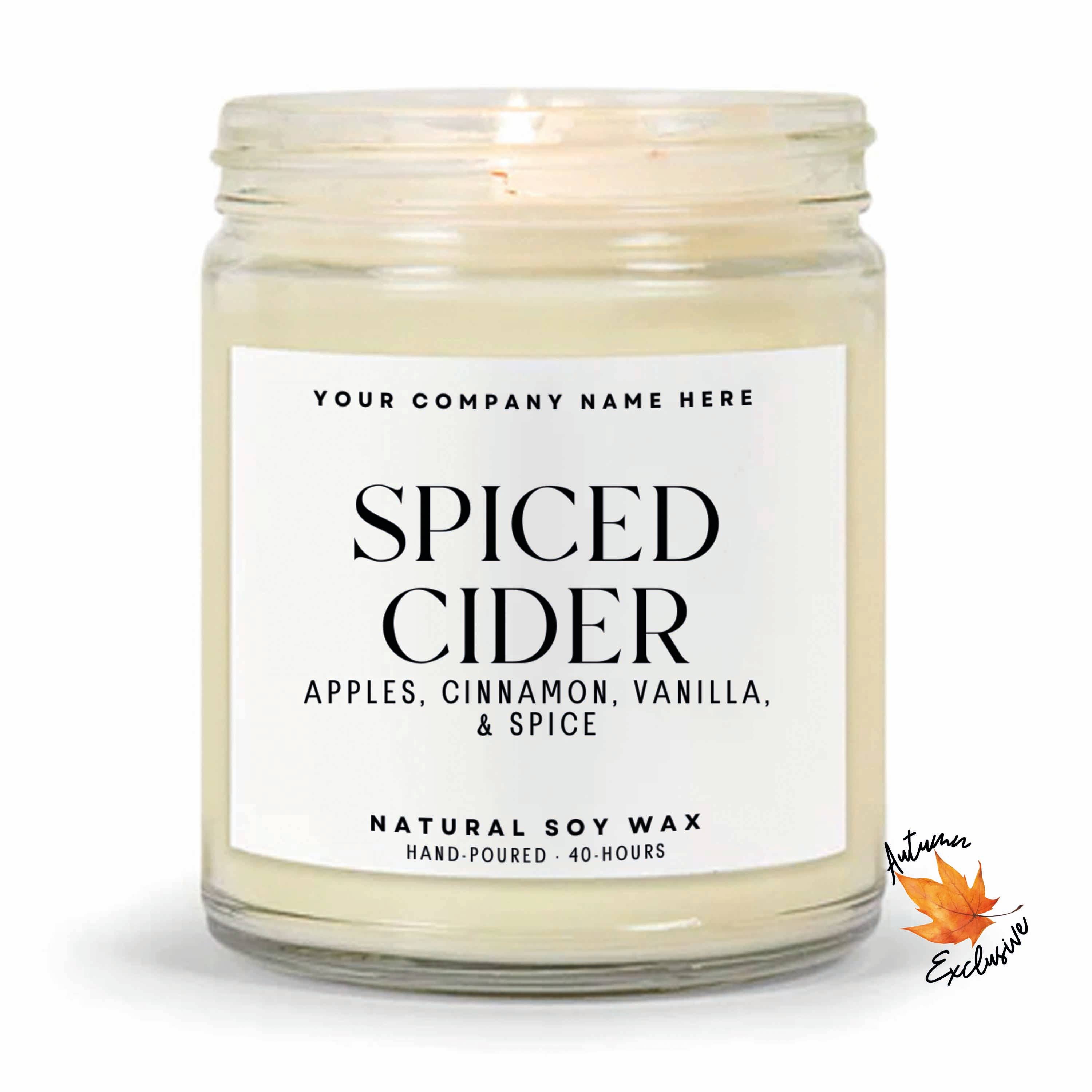 Candle Drop - Wholesale Jar/Filled Candle - Label Style 1 | Wholesale White Label Soy Candle | Clear Jar18