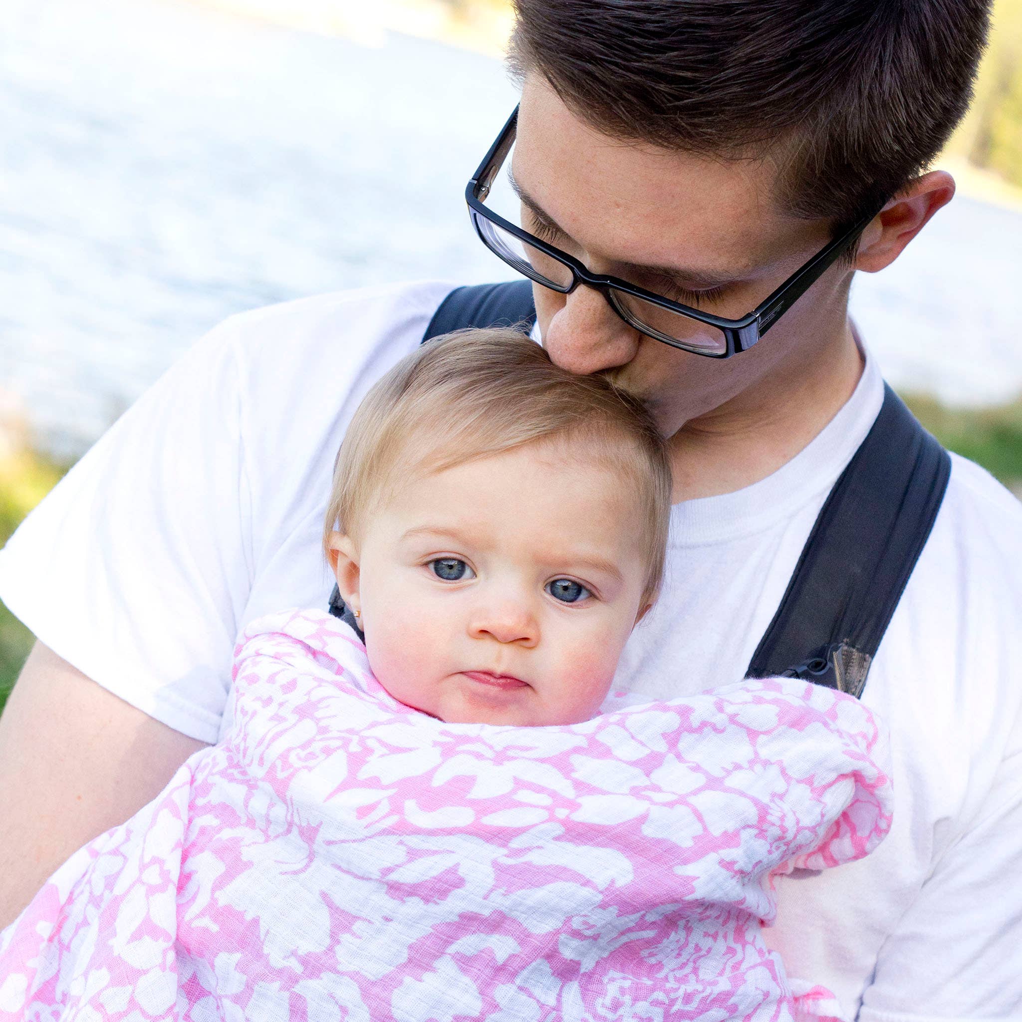 SwaddleDesigns - Wholesale Swaddle - Baby - Lush Pink Premium Muslin Marquisette Swaddle Blanket3