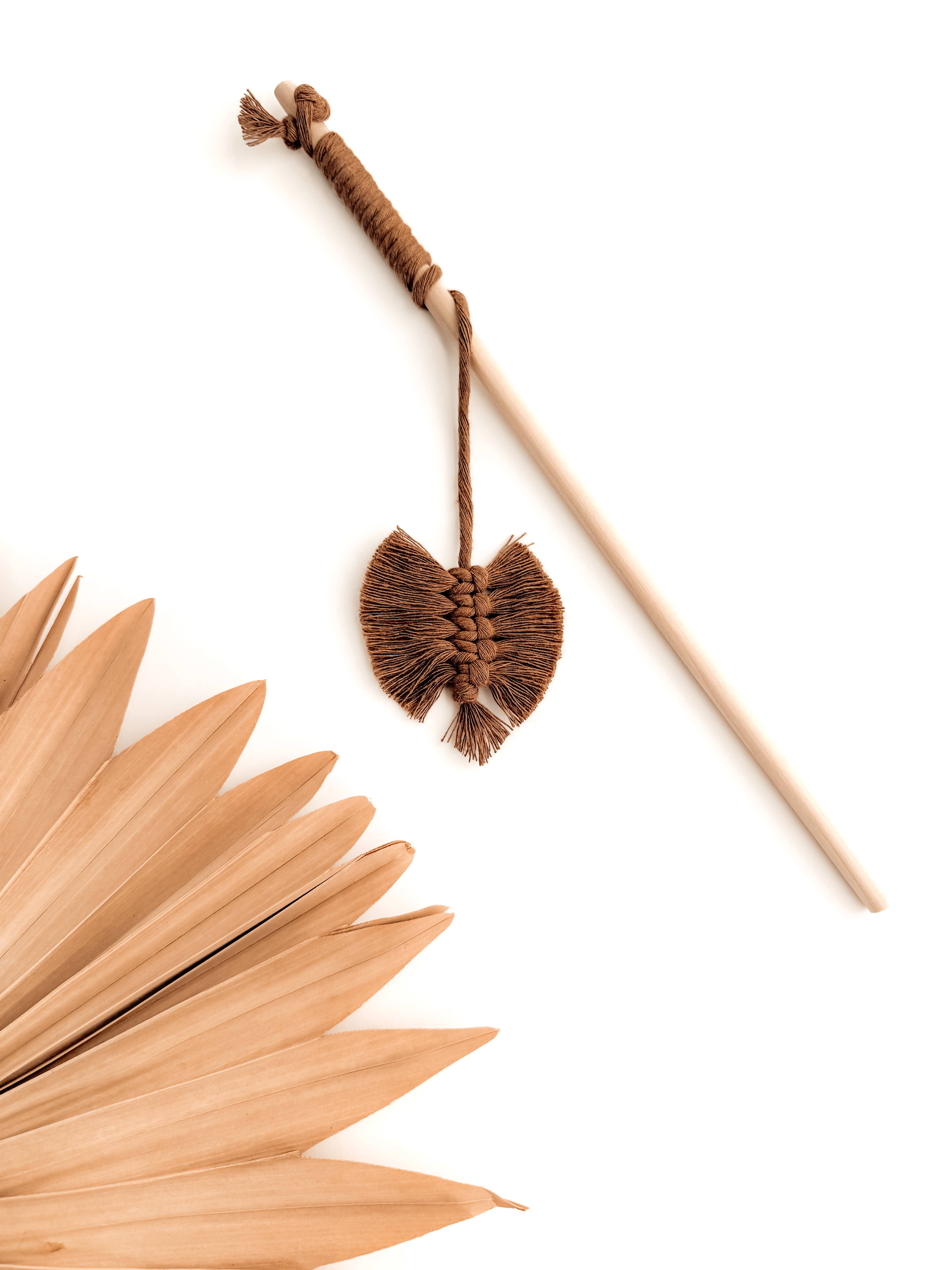 Meraki The Studio Co. - Wholesale Pet Toy - Cat - Macrame Cat Wand Teaser Toy | Gifts for Pets & Kitten Lovers8