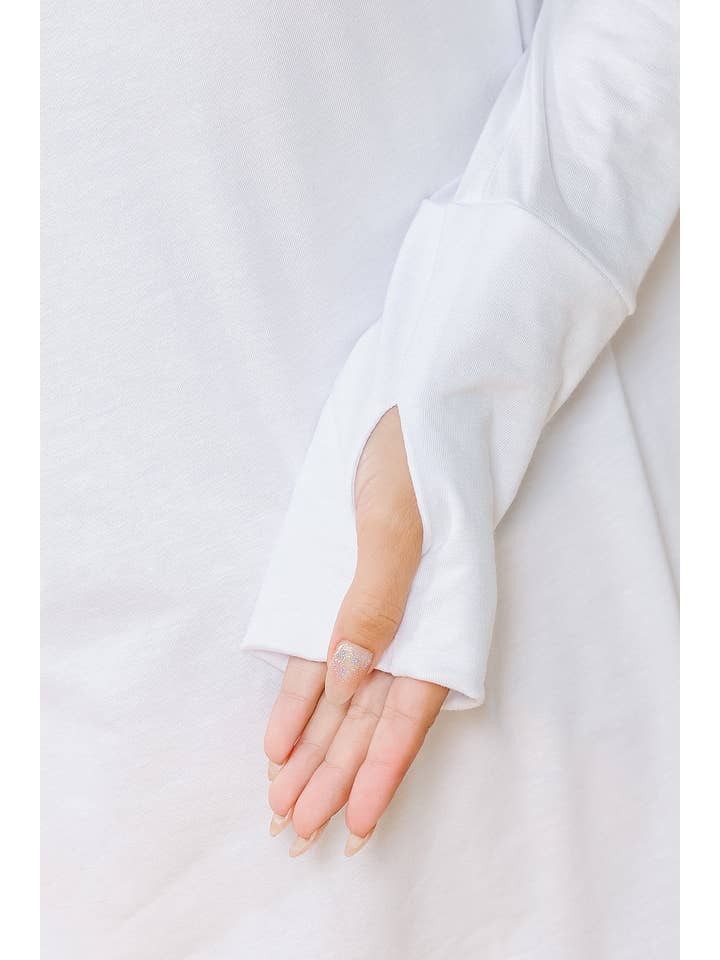 Burgundy Apparel - Wholesale Tunic - Women's - LONG SLEEVE TOP WITH THUMB HOLE34