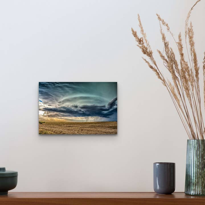 Mesocyclone, New Mexico Storm Chasing Wooden Art and Postcards for wholesale by Wimberley Puzzle Company