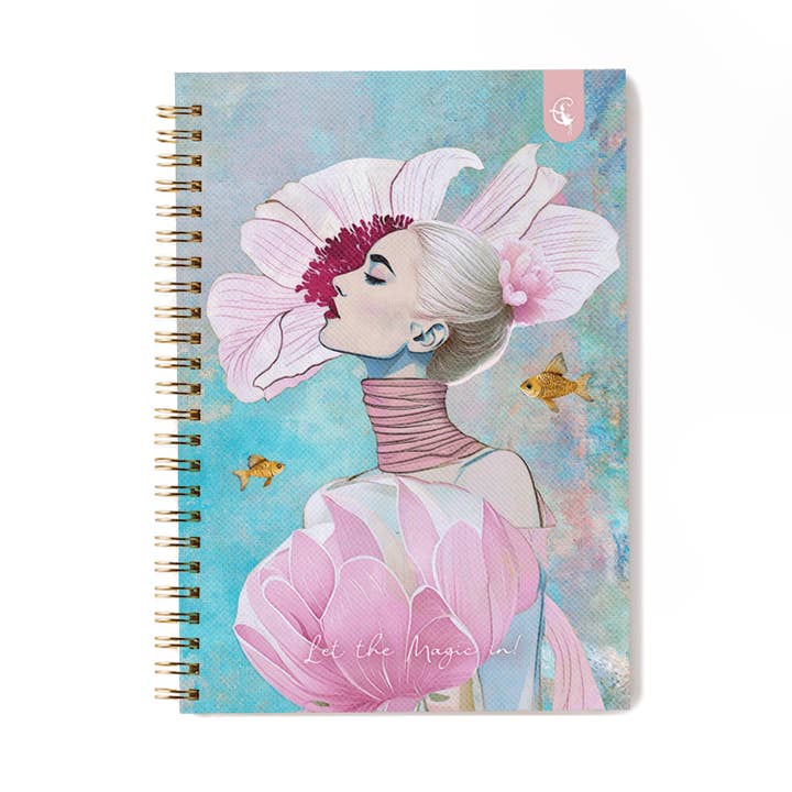 Caderno Fashion Icon com encadernação espiral por atacado de Cozywood