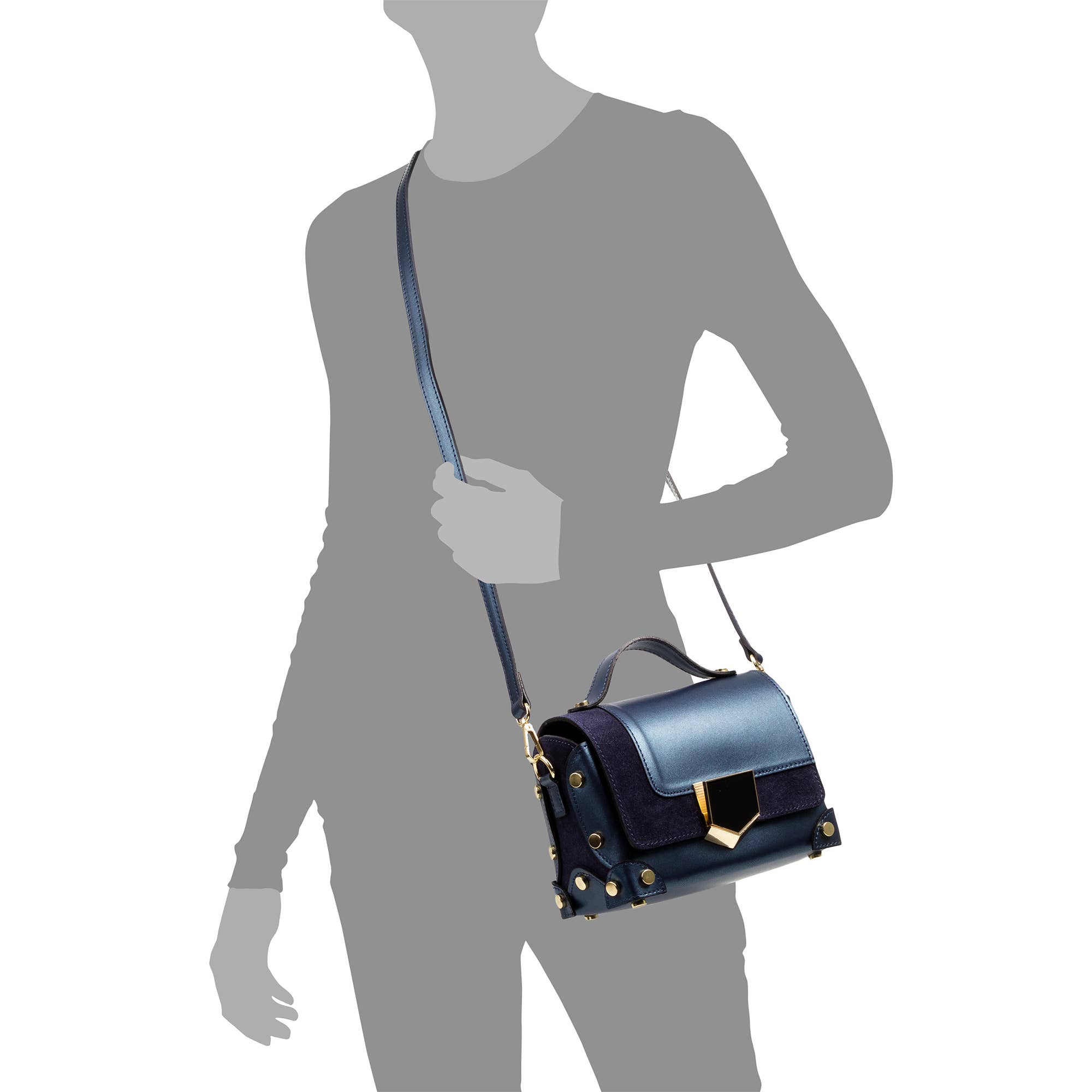 FIRENZE ARTEGIANI – Mala com alça superior – Mulher por atacado – Bolsa feminina Agerola. Couro genuíno Ruga Suede7