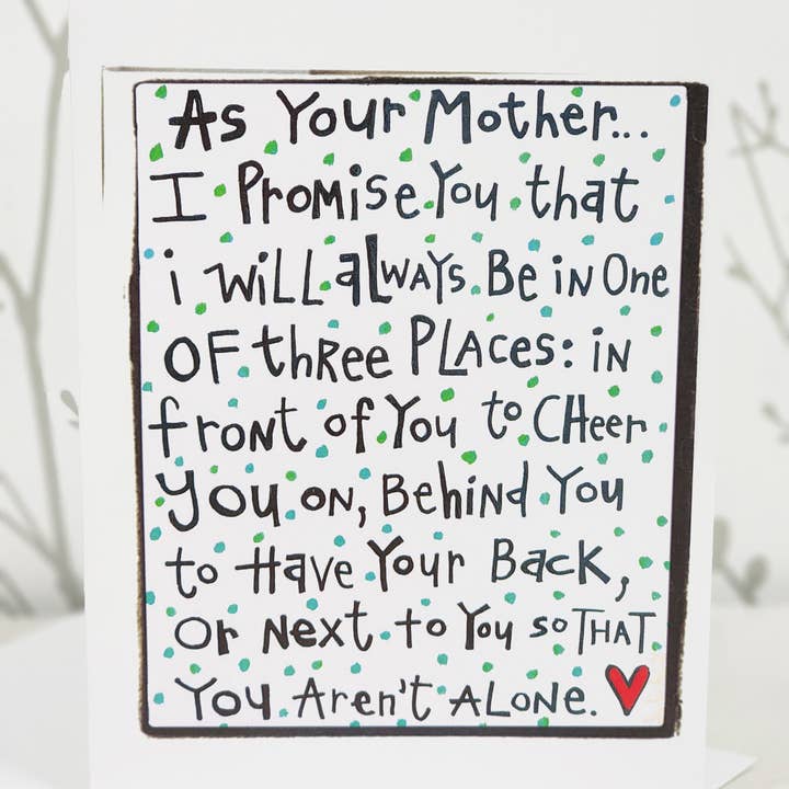 As Your Mother Blank Greeting Card for wholesale by Julie Abbott Art