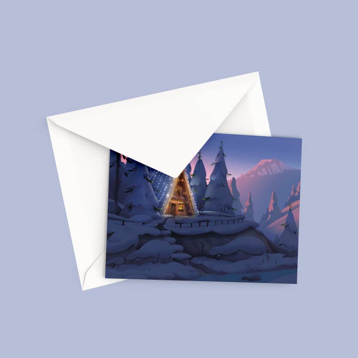 Carte de vœux "Gîte" Par Marko Renko pour la vente par DISPLEJ