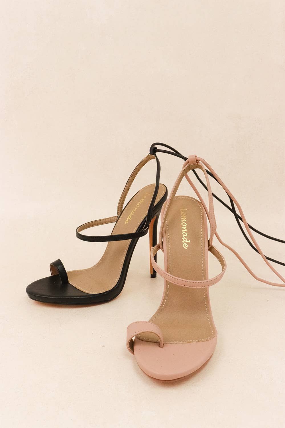 Lemonade Shoes - Vendita all'ingrosso Tacchi alti - Donna - SCAPE - Sandali con Tacco Alto da Donna in Nero e Nudo6