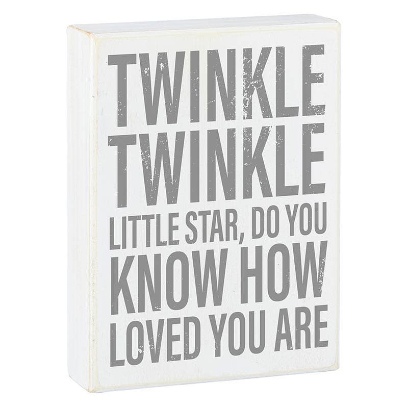 Faithworks by Creative Brands - Wholesale Desk/Tabletop Sign - Box Sign - Twinkle Star2