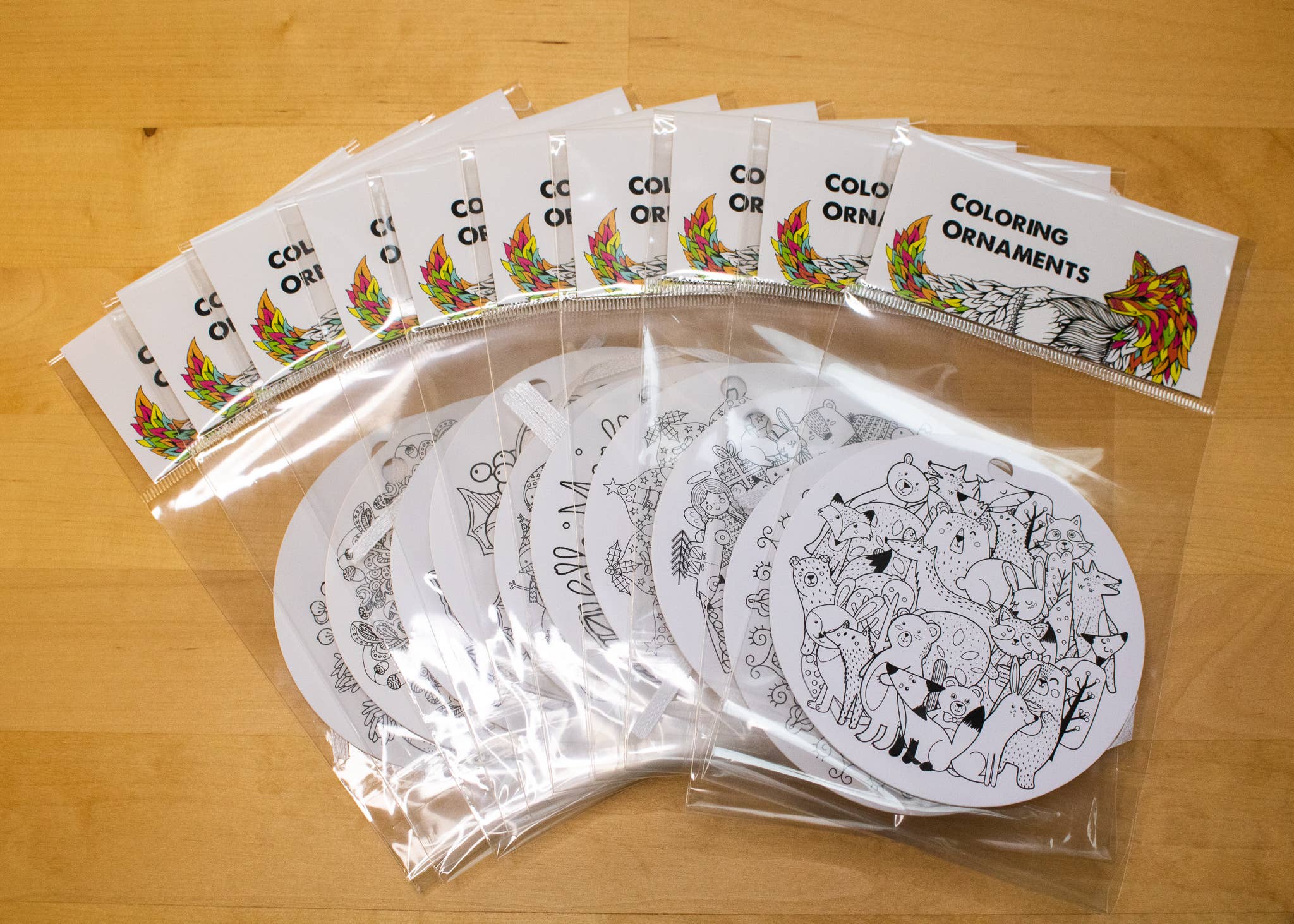 Iron Maid Art – Ornamento por atacado – Yoga Coloring Ornamento de Natal Presente de Natal Meditação2