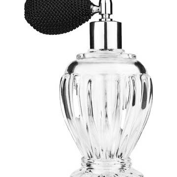 Best Bottles - Wholesale Spray Bottle - Diva Glass Bottle with Bulb Sprayer-100ml (Multiple Colors)