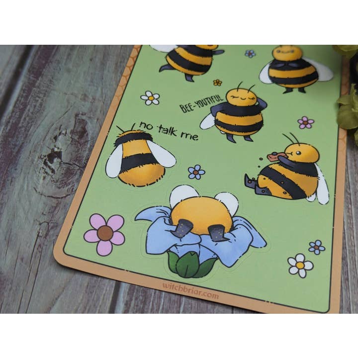 Witchbriar Cottage – Großhandel Aufkleber – Bumblebees Abumble, niedlicher Bienenaufkleberbogen