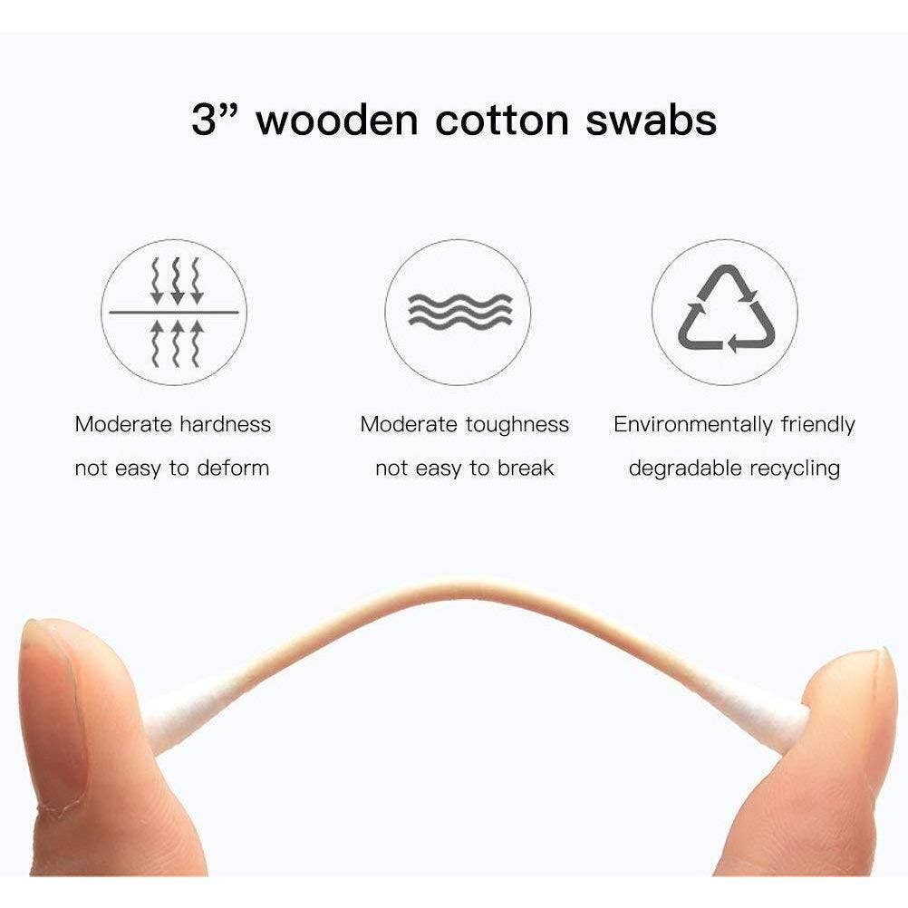 Blanc Bourgeons en bambou - Tampons en coton écologiques EcosDLURP en vente sur Faire13