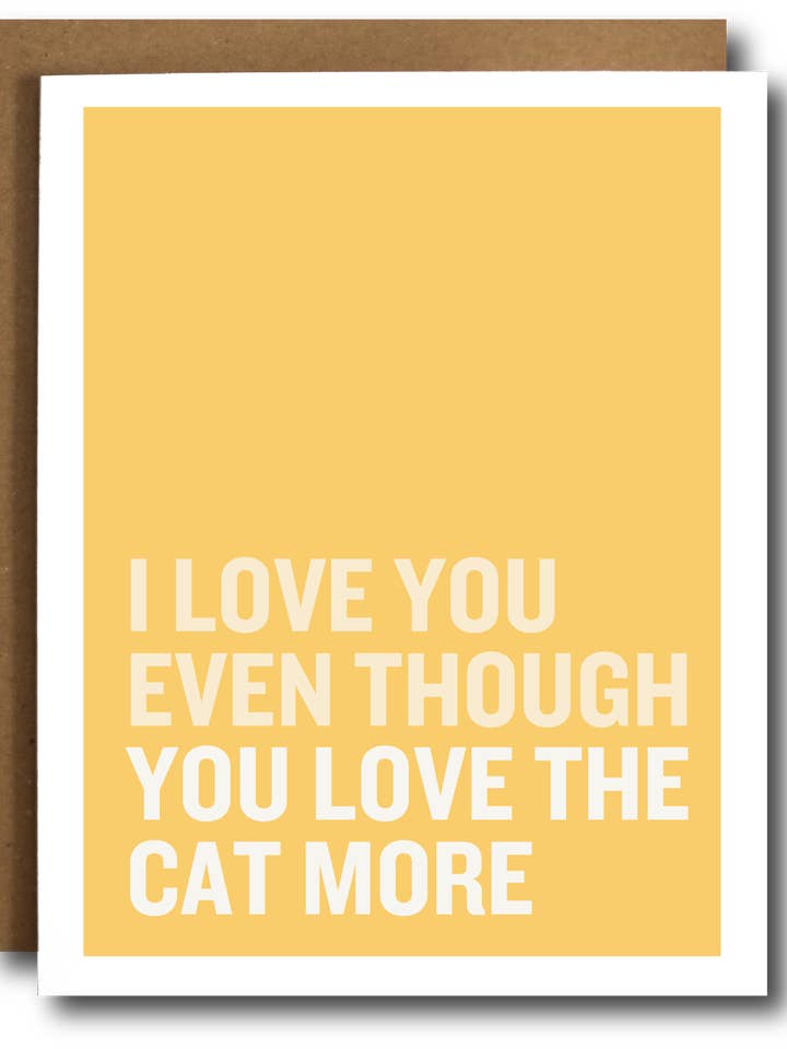 Funny Cat Love Card Card for wholesale by The Card Bureau