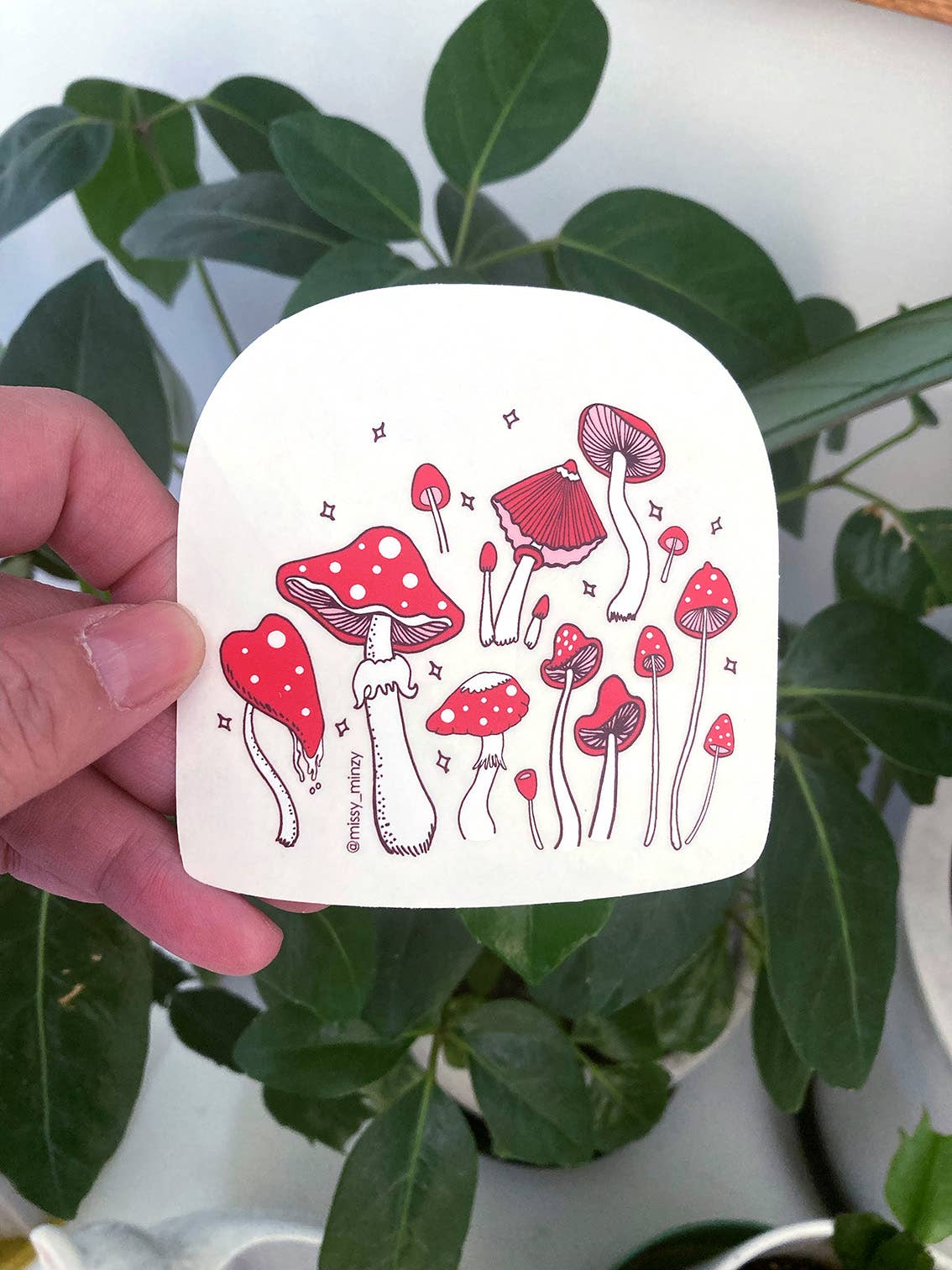 Missy Minzy - Wholesale Suncatcher - SUNCATCHER Red Mushrooms | Rainbow Suncatcher1