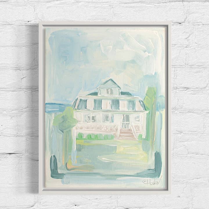 Carol Hunter Art - Wholesale Art Print - SURF SHACK- WRIGHTSVILLE BEACH No.20