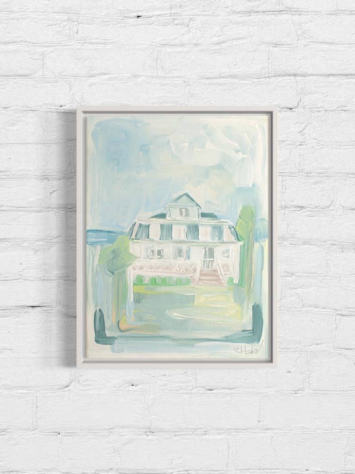 SURF SHACK- WRIGHTSVILLE BEACH No.2 for wholesale by Carol Hunter Art