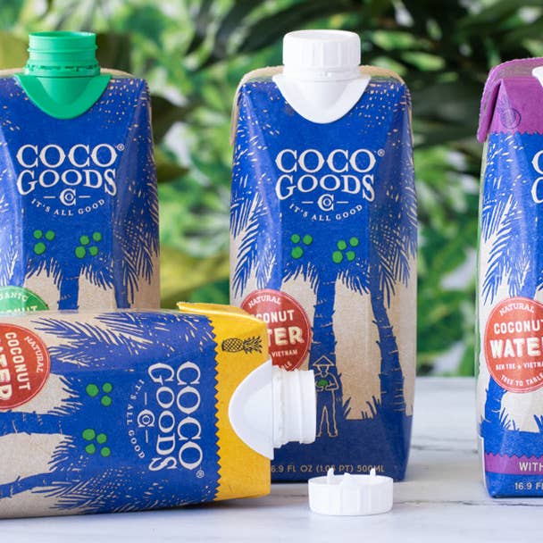 CocoGoods Co - Wholesale Flavored/Infused Water (Non-Carbonated) - 100% Natural Coconut Water 16.9 fl. oz, 12 pack14