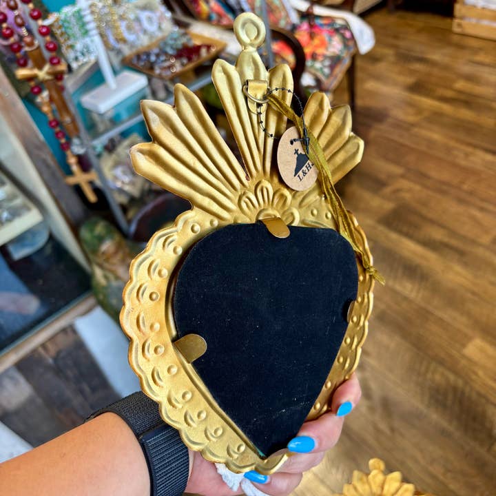 Love and Honor Jesus LLC - Wholesale Wall mirror - Medium Mirrored Sacred Hearts1