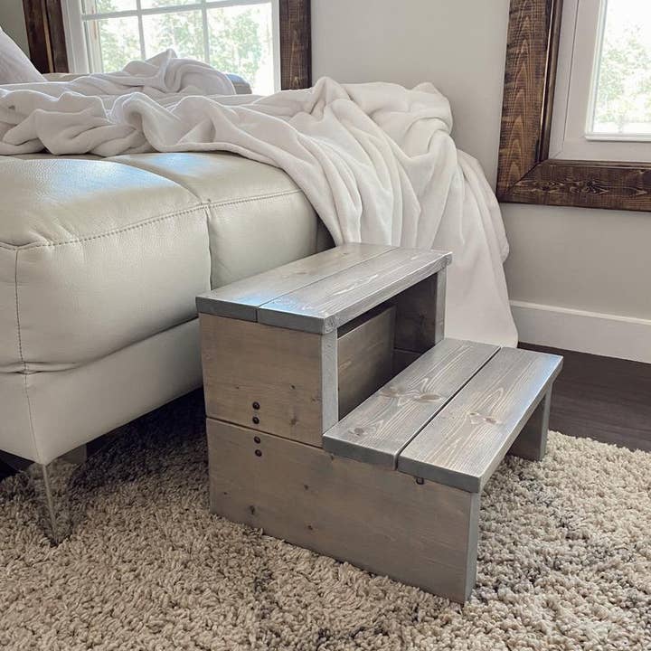 The Wooden Step Stool - Wholesale Stool - Classic Grey Step Stool