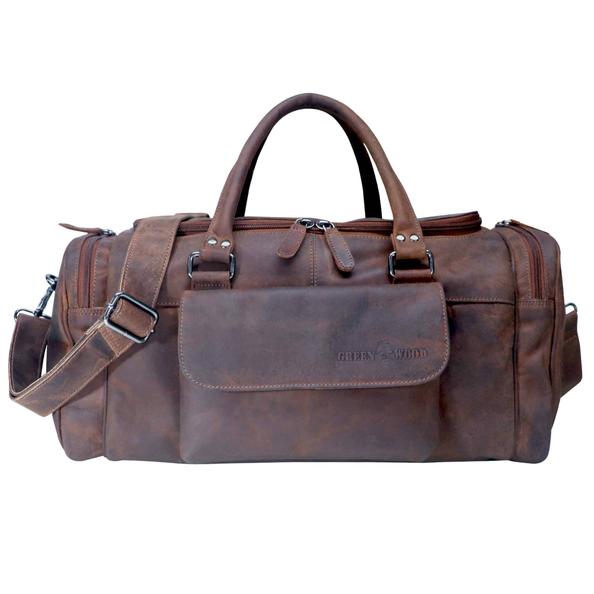 Greenwood - Wholesale Duffel- en weekendtas - Uniseks - Greenwood Finn leren sporttas en kleine reistas voor mannen en vrouwen12