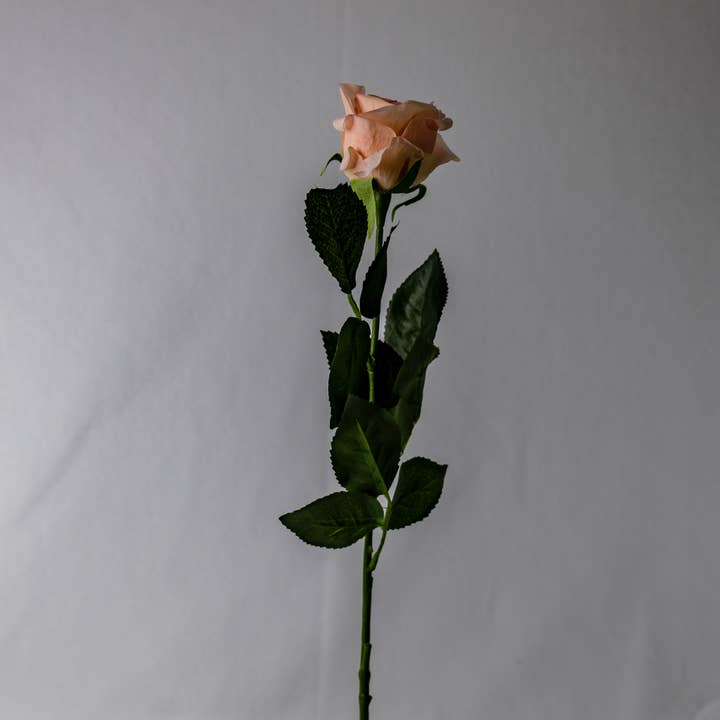Realistic Artificial Flowers – Großhandel Künstliche Blumen – Vintage Koralle Echt-Touch Halbe Blüte Rose
