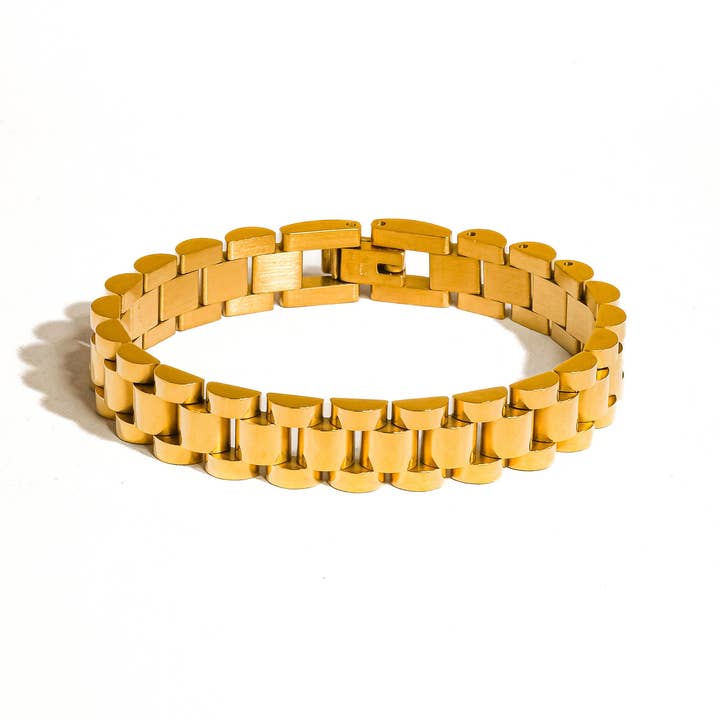 Yannick 18K Gold Non-Tarnish Watchband Bracelet and other Purchase Wholesale goldsun zonnebloemolie. Free Returns & Net 60 Terms on Faire trending on Faire.