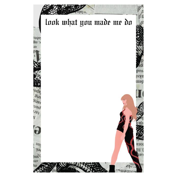 June Apothicarie - Wholesale Notepad - Look What You Made Me Do Notepad