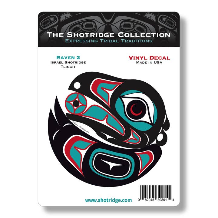 Autocollants en vinyle Raven 2 (lot de 12) pour la vente par The Shotridge Collection