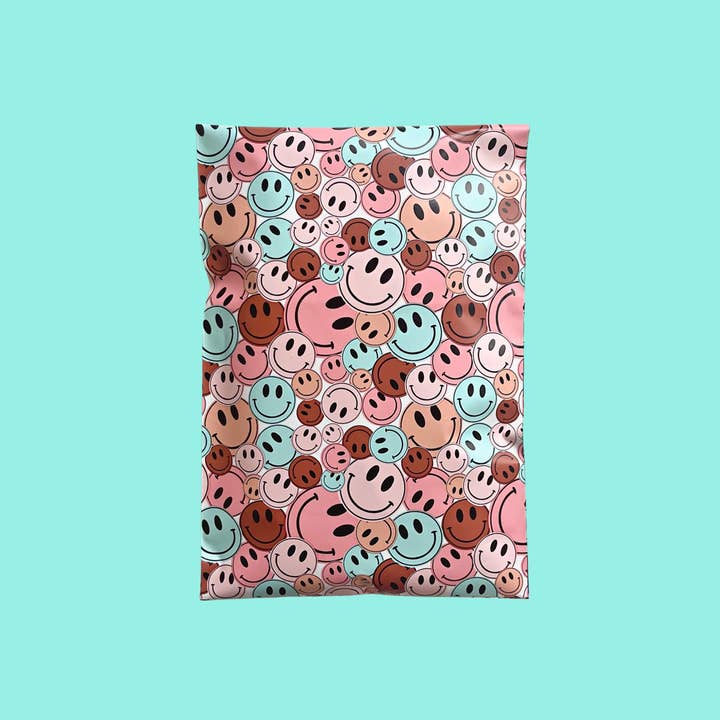 Marley Rae Mailers - Wholesale Envelopes - 6x9 Premium Poly Mailer- Boho Smiley
