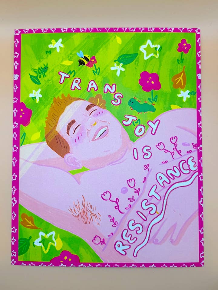 Trans Vreugde is Weerstand Kunstdruk voor wholesale door SoftBoysClub