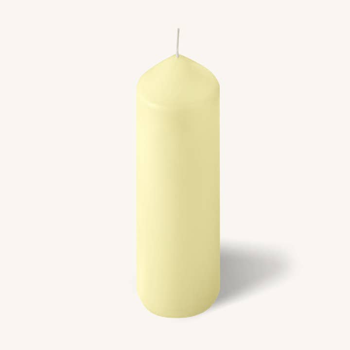 Ivory Pillar Candles - 2" x 9" - 4 Pack for wholesale by Hyoola Candles