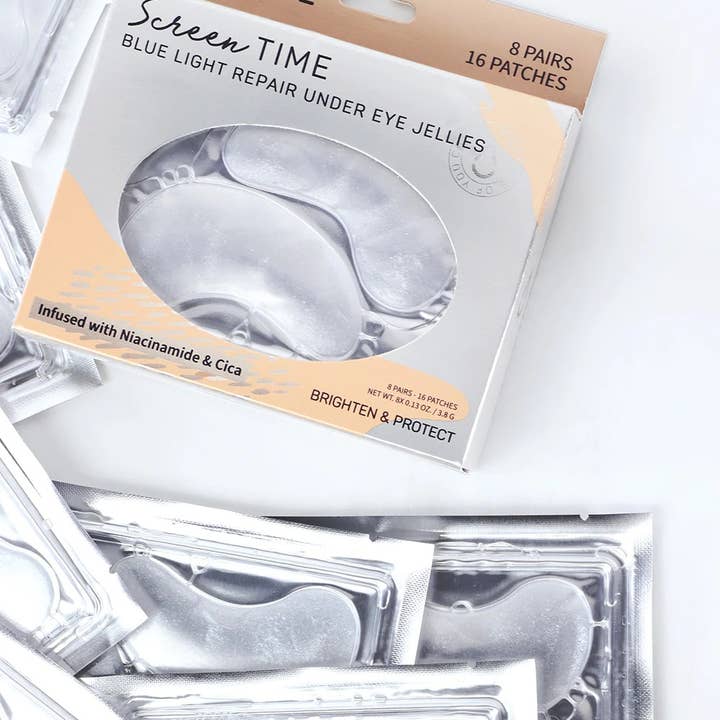 My Spa Life - Wholesale Eye Treatment Mask - Screen Time Blue Light Repair Under Eye Masks - 8 Pairs