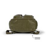 OiOi - Wholesale Diaper Bag - Baby - Signature Nappy Backpack - Olive Vegan Leather9