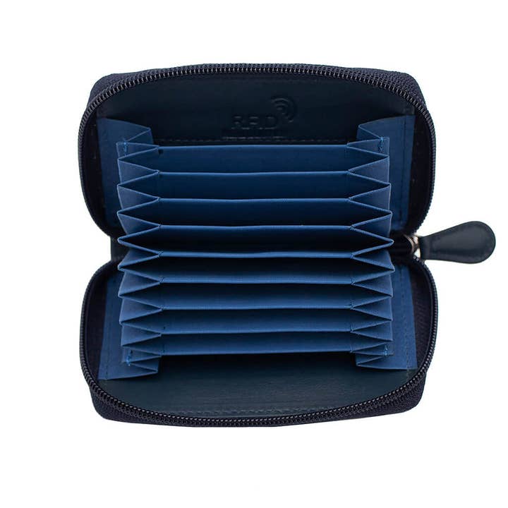 PRIMEHIDE - Wholesale Card Holder - Unisex - Concertina Leather RFID Credit Card Holder - 78028