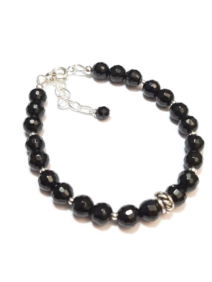 Pulsera Marajó Onyx de plata 925 para venta al por mayor de Andréa Chereau