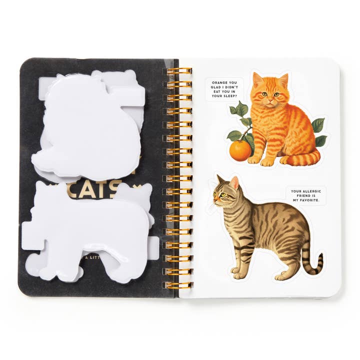 Chronicle Books - Wholesale Sticker - Brass Monkey Moody Cats Sticker Book
