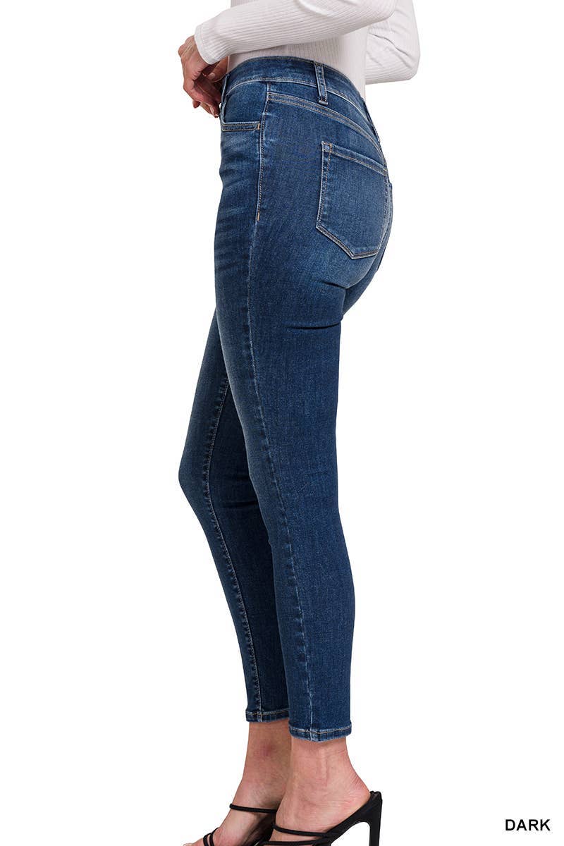 DARK High Waist Skinny Jegging Jeans for wholesale on Faire1